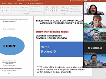 EAD9510 Seminar in Educational
Administration Research, taught